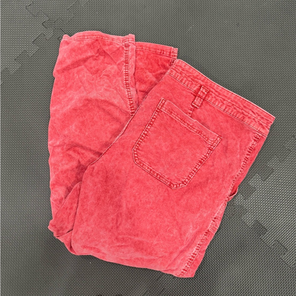 Time and Tru Cherry Corduroy Pants